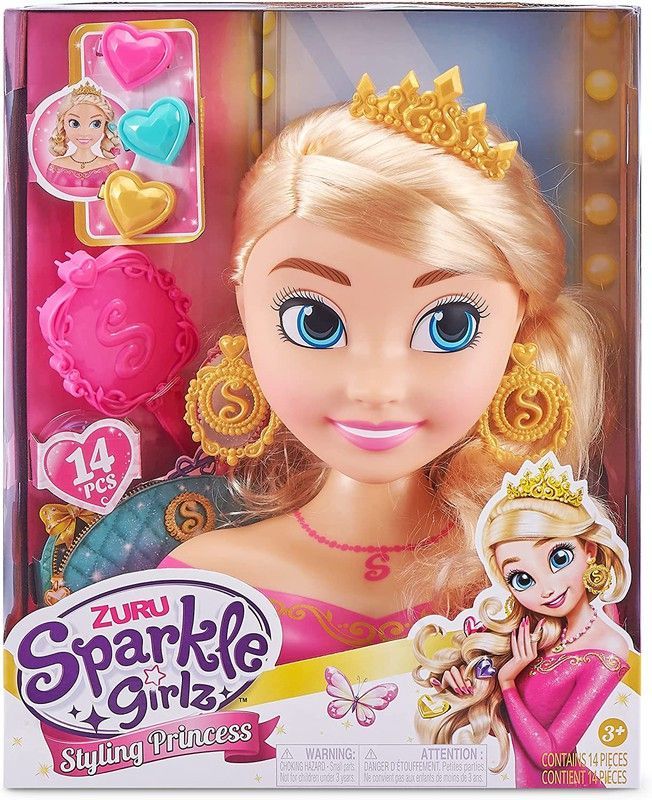 Busto Princesa +14 Accesorios para el cabello - Zuru Sparkle Girlz