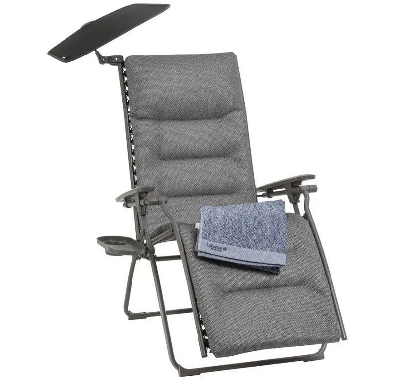 Butaca Relax acolchada gravedad cero y accesorios Evolution - BeComfort® - Gris Ash Grey