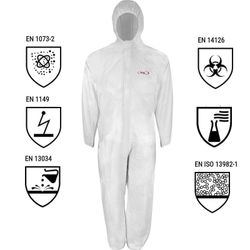 Buzo blanco desechable Tipo 5B y 6B