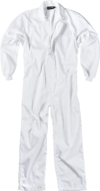 Buzo con cierre de velcro, bolso de pecho interior Blanco