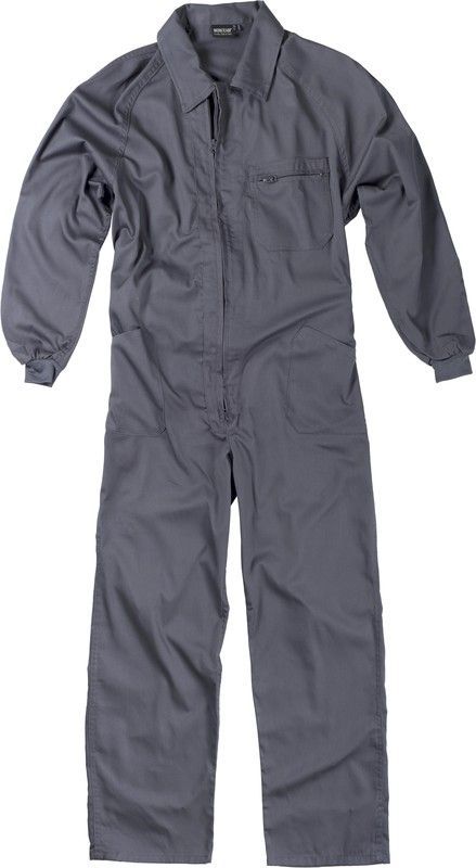 Buzo italiano cuello solapa Gris