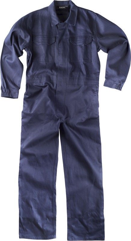 Buzo recto con cremallera de metal oculta Marino