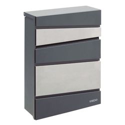 Buzon Arregui Flysch. Antracita + inox. 365 al. x 275 an. x 105 fd. m
