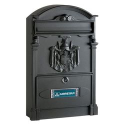 Buzón exterior ARREGUI Residencia. Buzón Aluminio Res.26X9Xh42 Cm. Grafito.