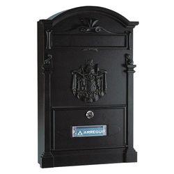 Buzón exterior ARREGUI Residencia. Buzón Aluminio Resid. 26X9Xh42 Cm. Negro
