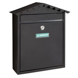 Buzón exterior ARREGUI Visit. Buzón Mod. Visit. Negro. 26X9Xh36 Cm.