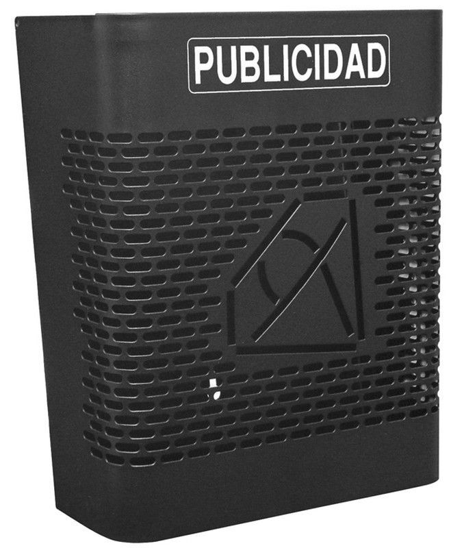 Buzon Publicidad Rejilla Negro 24X27X13CM
