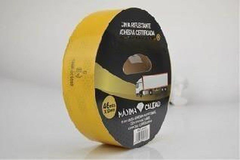 C.adh. Reflectante 50 mm x46 m amarilla
