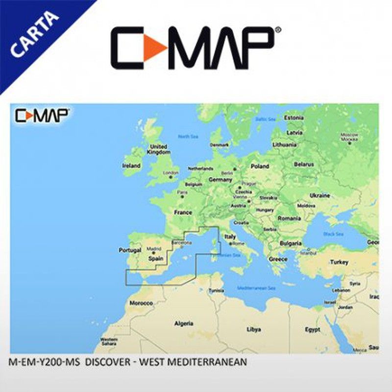 C-Map Discover M-EM-Y200-MS West Mediterranean