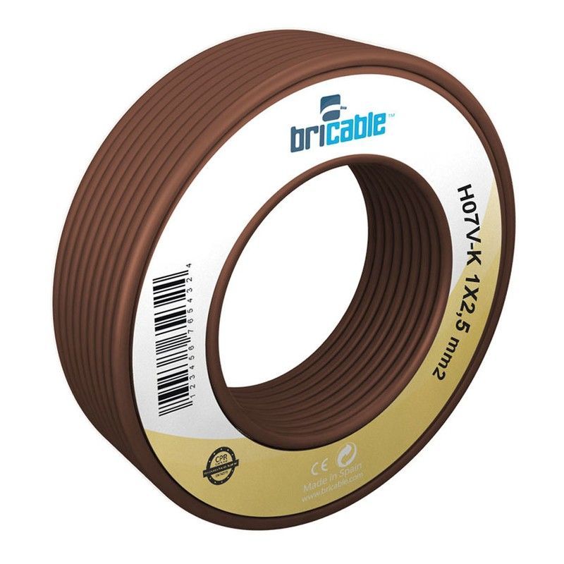 Cab.Elect 2,5� Marrón 5m. Norma H07v-K