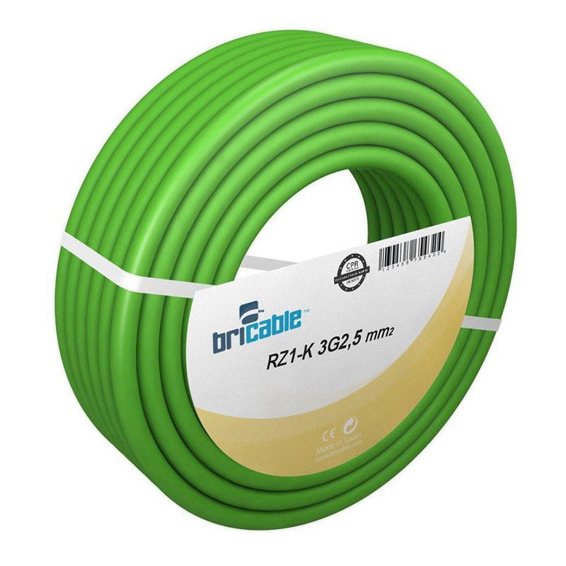 Cab.Elect 3X2,5Ø Verd 100M