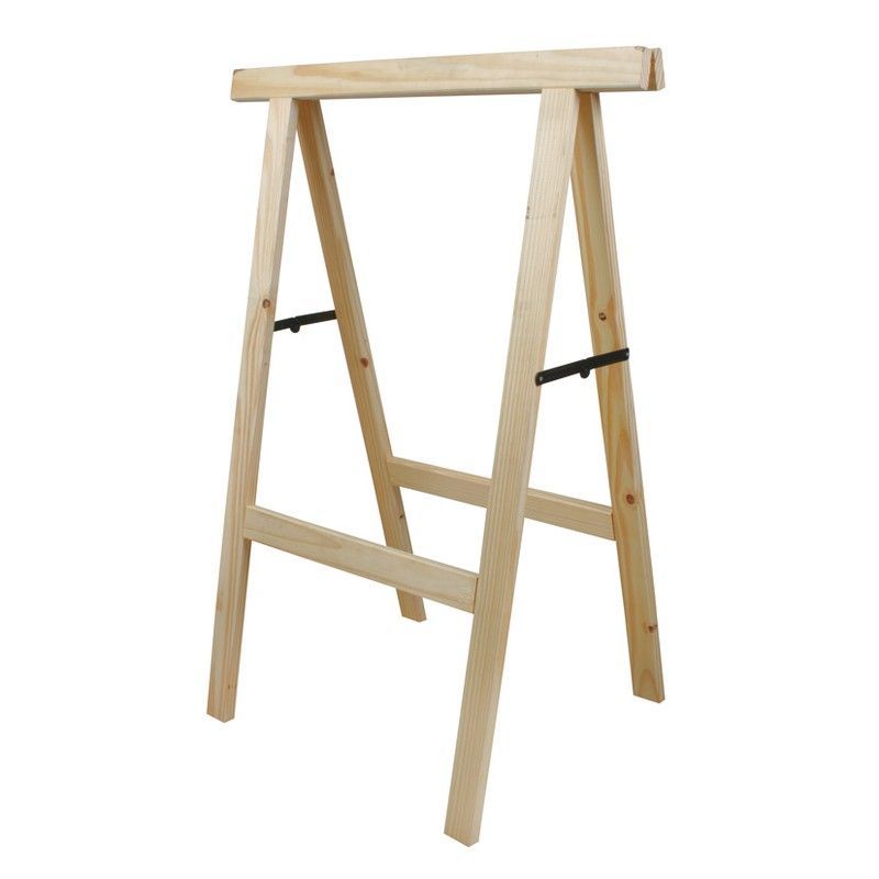 Caballete madera Alto. Caballete Pino Alto 100X75 Cm Sin Barniz