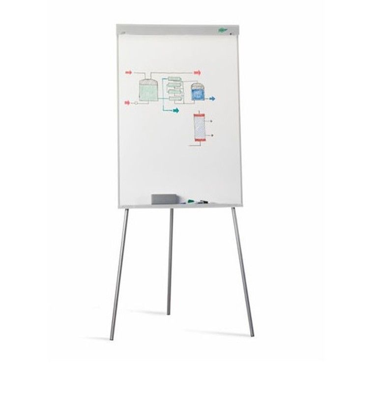 Caballete melamina blanca 70x102 cm.