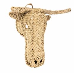 Cabeza de Bufalo en ratán 30 cm
