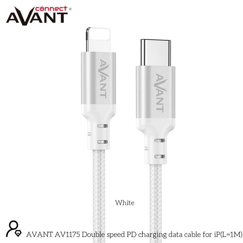 Cable Avant Connect Tipo C a LIGHTNING - Pd 20W - Carga Rapida - 1M Trenzado