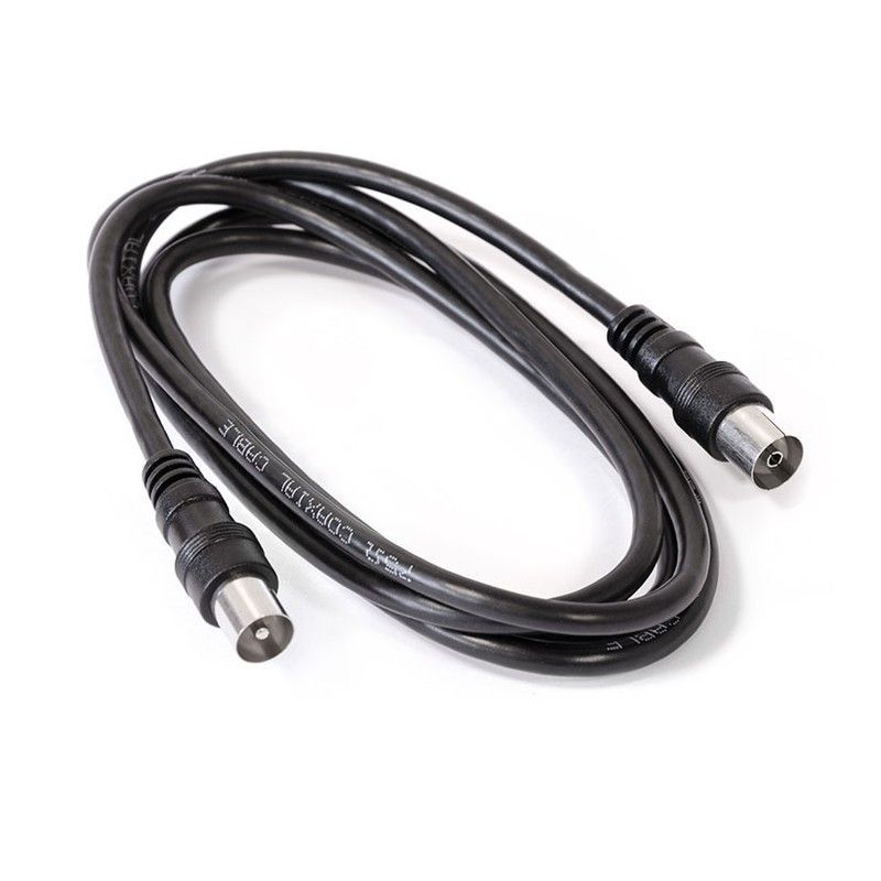 Cable conexion antena/TV 1,5 M.Negro Bsa