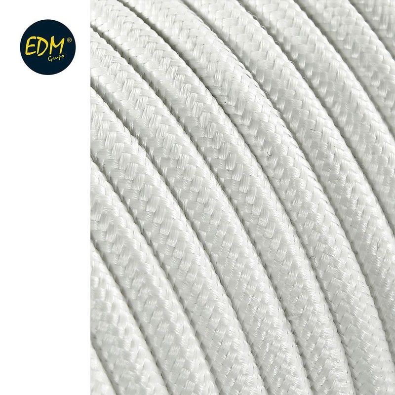 Cable cordon tubulaire 2x0,75mm c01 blanco 25mts euro/mts