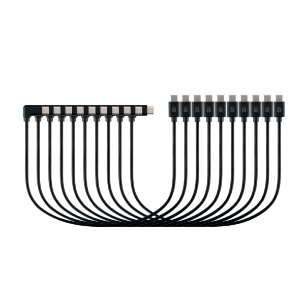 Cable de carga USB-C 30cm 10pcs (para armario)