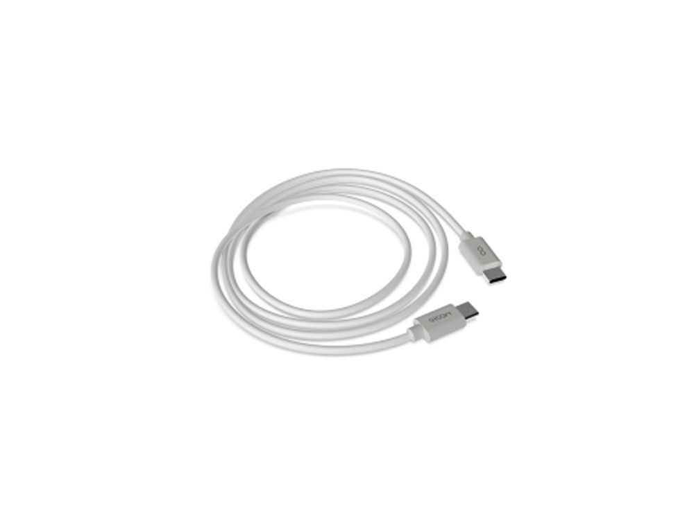 Cable groovy usb-c a apple lightning longitud 1 mt color blanco