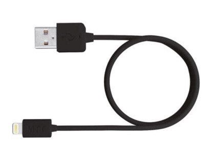 Cable usb 2.0 a apple lightning mediarange usb 2.0 longitud de cable 1 mt negro