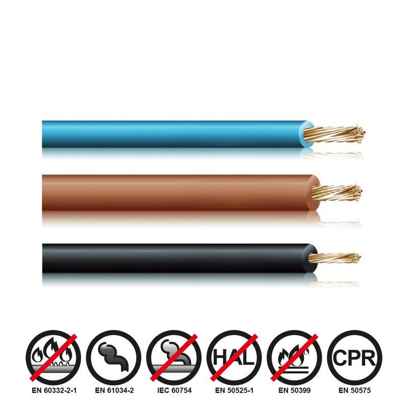 Cablecillo reforzado 6mm azul euro/mts