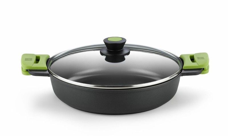 Cacerola bra baja 28 cm prior con tapa cristal