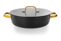 Cacerola Iconic de aluminio forjado para induccion 28cm Negro