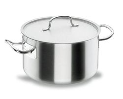 Cacerola Profesional Alta 50 Cm Chef Inox con tapa Lacor