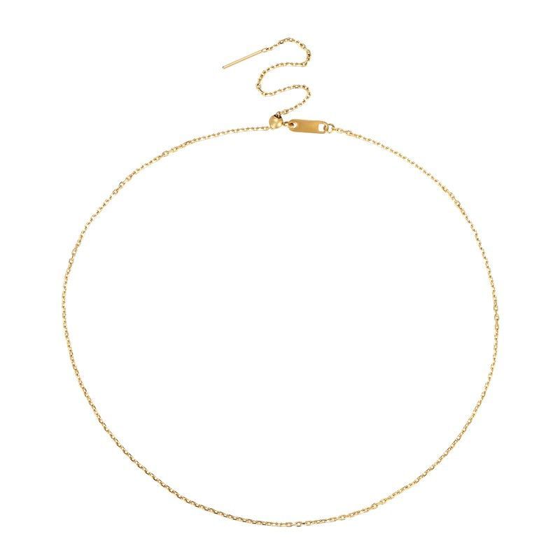 Cadena Acero Dorado 50cm CAD0101DOXX50 Cierre Deslizante