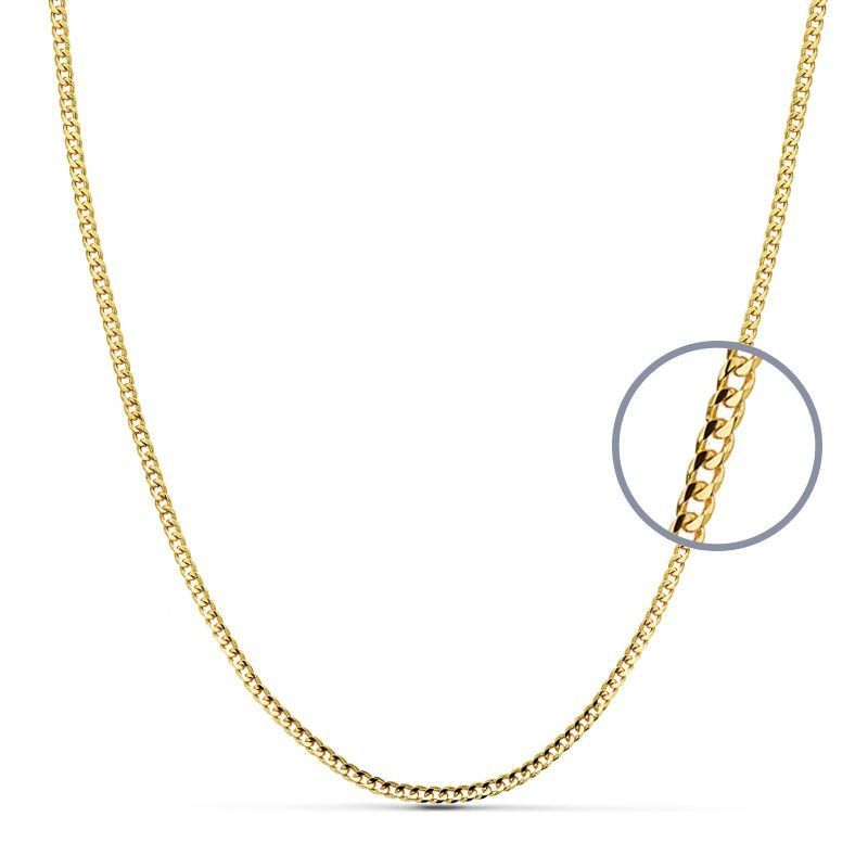 Cadena Barbada Oro 18kts Largo 45cm Ancho 1,2mm 11004245