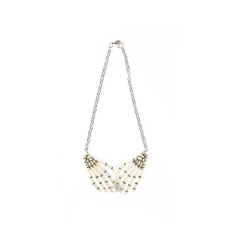 Cadena Colgante Mano Esqueleto Fosfo