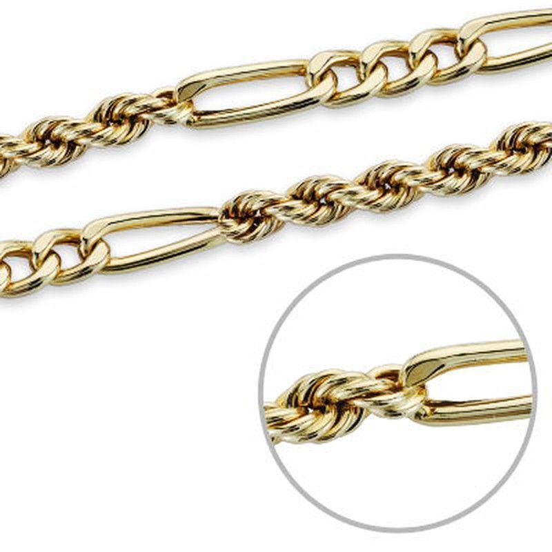 Cadena Cordon Salomonico Hueco Oro 18kts Largo 60cm Ancho 7mm 20009960