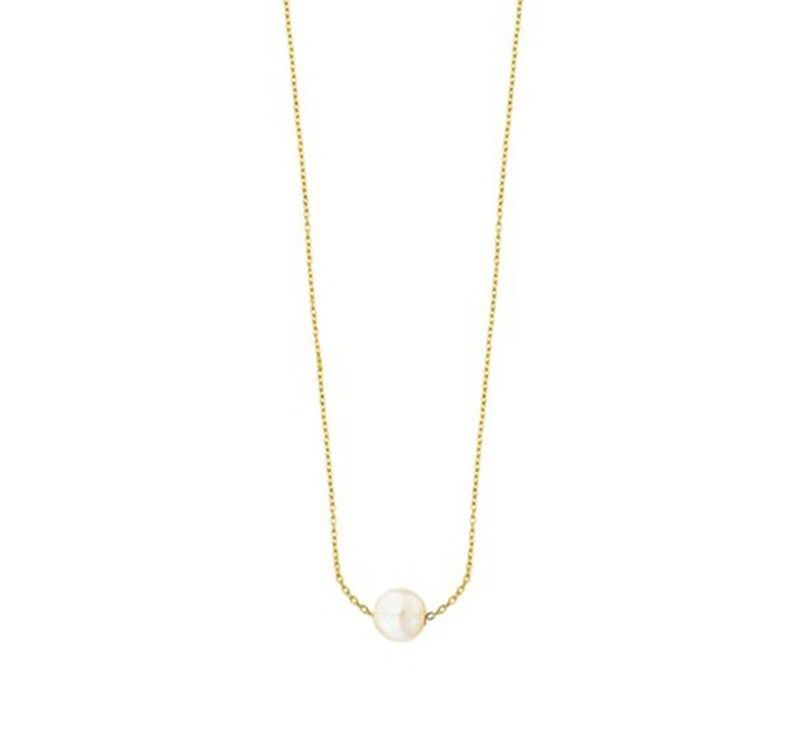 Cadena LECARRÉ de oro amarillo con perla. GD091OA-00