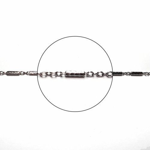 Cadena Plata Barritas 40cm NP154/10/40