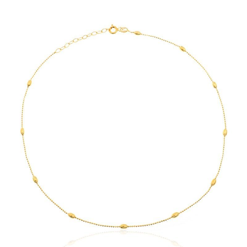 Cadena Plata Dorada 36+3cm CAD00007DO Ovalo