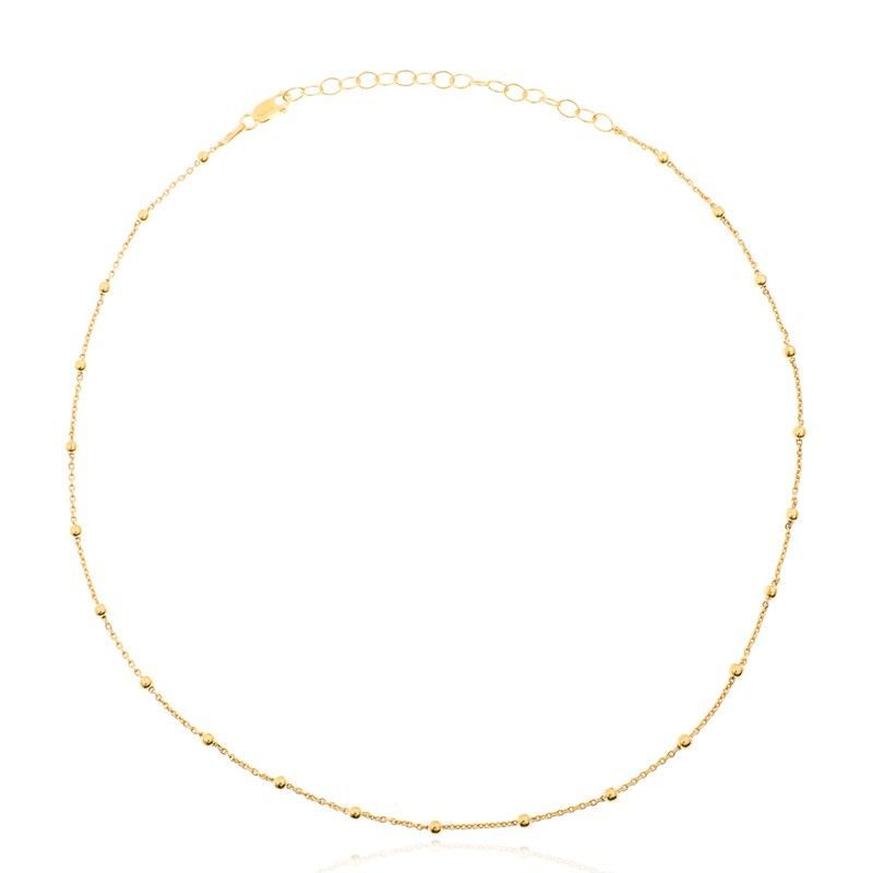 Cadena Plata Dorada 36+6cm CAD00021DO Bola