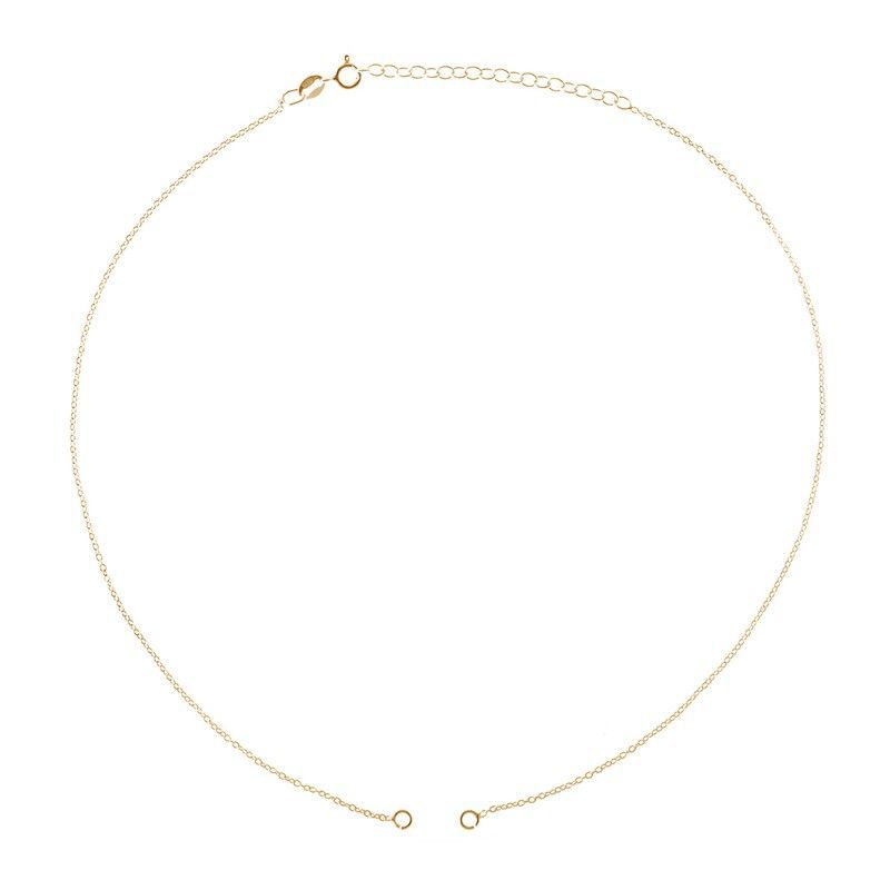 Cadena Plata Dorada 40cm CAD00006DO Forzada