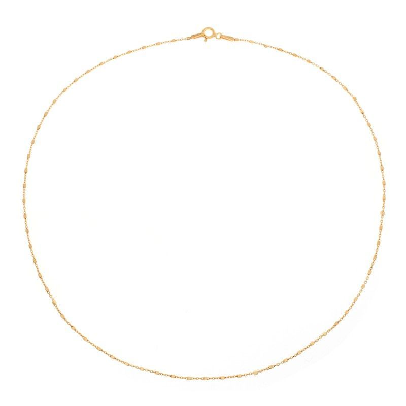 Cadena Plata Dorada 40cm CAD00026DO Cubo