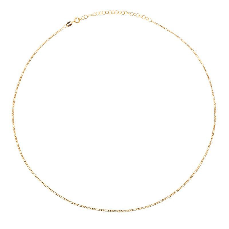 Cadena Plata Dorada 52cm CAD00040DO Figaro