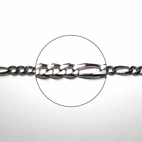 Cadena Plata Figaro 45cm  NP154/6/60/45