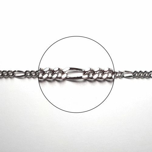 Cadena Plata Figaro 60cm NP154/6/60/60