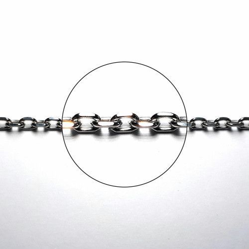 Cadena Plata Forzada Diamantada 50cm NP154/1/80/50