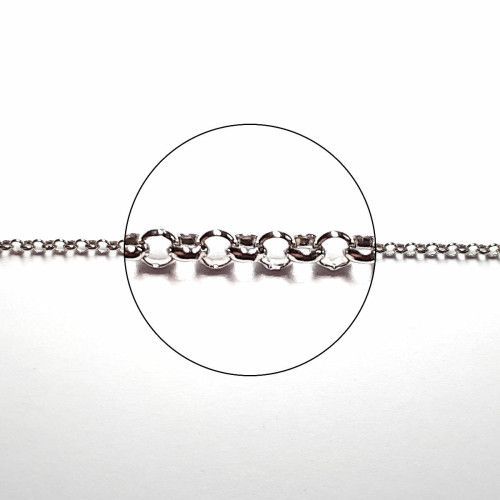 Cadena Plata Rolo 50cm NP154/5/1/50