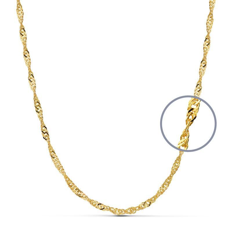 Cadena Singapur Oro 18kts Largo 45cm Ancho 2,7mm 11006145