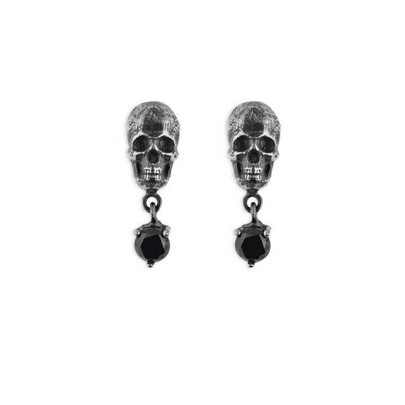 CAE4A Pendientes Plata de Palo colección skull calavera