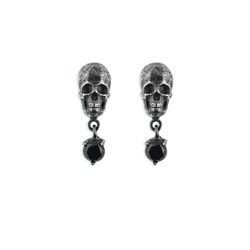 CAE4A Pendientes Plata de Palo colección skull calavera