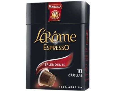 Cafe Marcilla L Arome Espresso Splendente Fuerza 7 Caja de 10 Unidades Compatiblecon Nesspreso