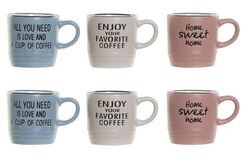 Cafe Set 6 Tazas Multicolor R-189370