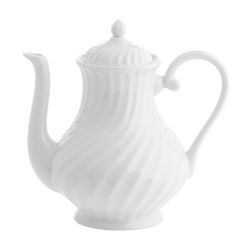 Cafetera de porcelana en blanco, 21,3 x 14,5 x 20,8 cm | Sagres