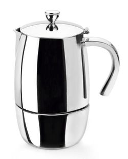 Cafetera Express Luxe Inox 4 Tazas Lacor Inducción